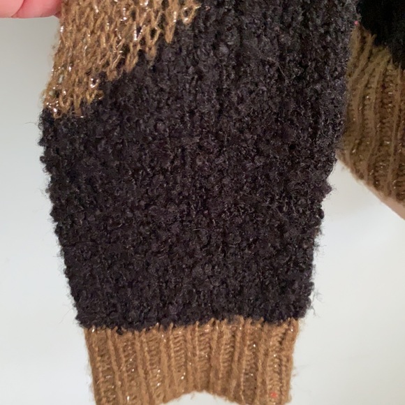 Alice + Olivia Opal Metallic Crewneck Sweater - S - Picture 6 of 15